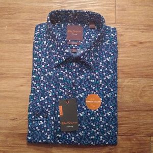 Ben Sherman Shirts - SALE! BEN SHERMAN Slim Fit Floral Stretch Shirt Ben Sherman Shirts - SALE! BEN SHERMAN Slim Fit Floral Stretch Shirt